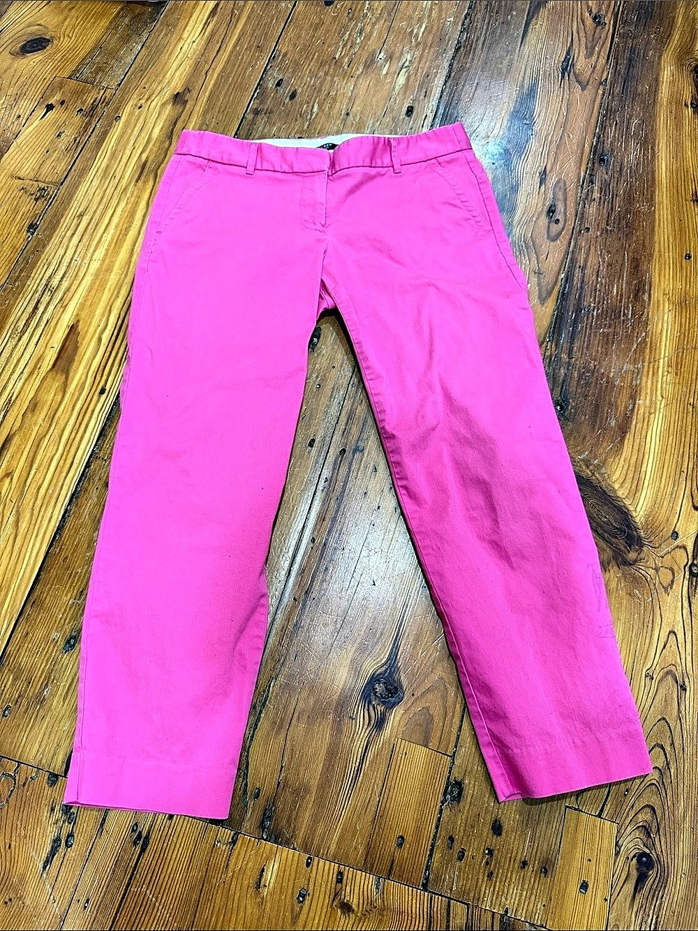J.Crew City Fit Stretch Pant Straight Leg Pink Size 6